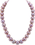 The Pearl Source 12-14mm Pink Freshwater Pearl Necklace - AAA Quality