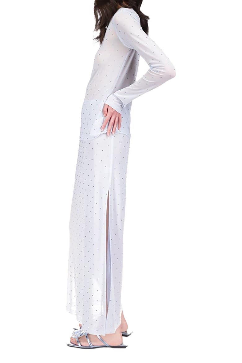 Rhinestone Mesh Skirt, Alternate, color, Powder Blue