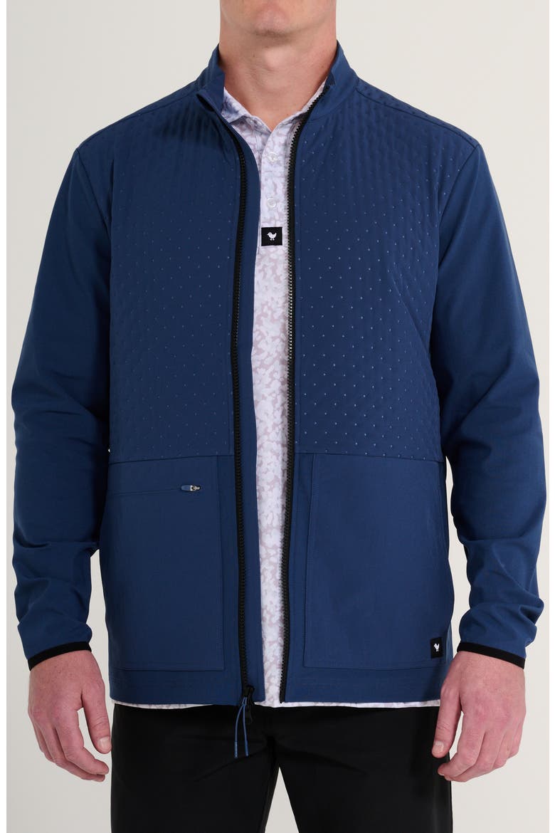 Water Repellent Hybrid Jacket, Alternate, color, DUSK NAVY