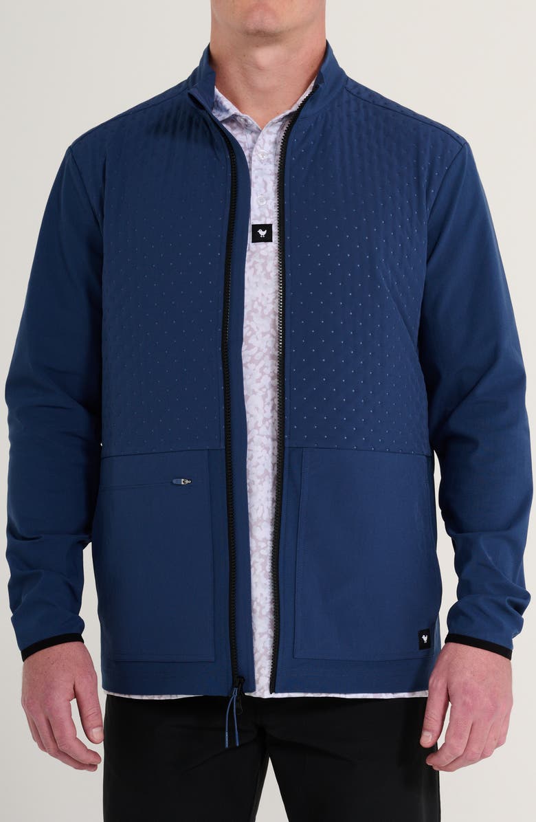Bad Birdie Water Repellent Hybrid Jacket, Alternate, color, Dusk Navy