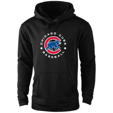 Men's Dunbrooke Black Chicago Cubs Champion Pullover Hoodie