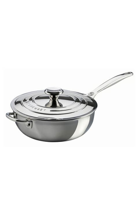 3.5-Quart Stainless Steel Saucier with Lid