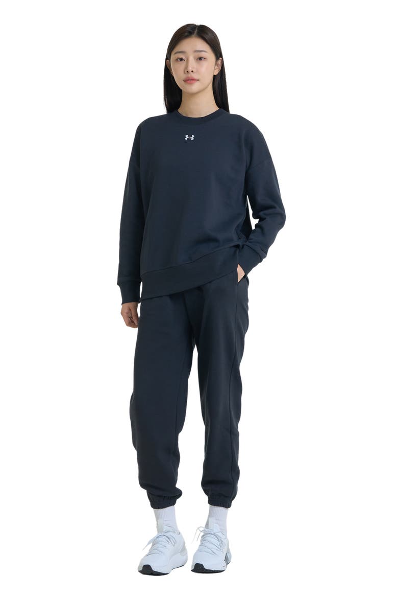 Rival Fleece Oversized Joggers, Alternate, color, BLACK