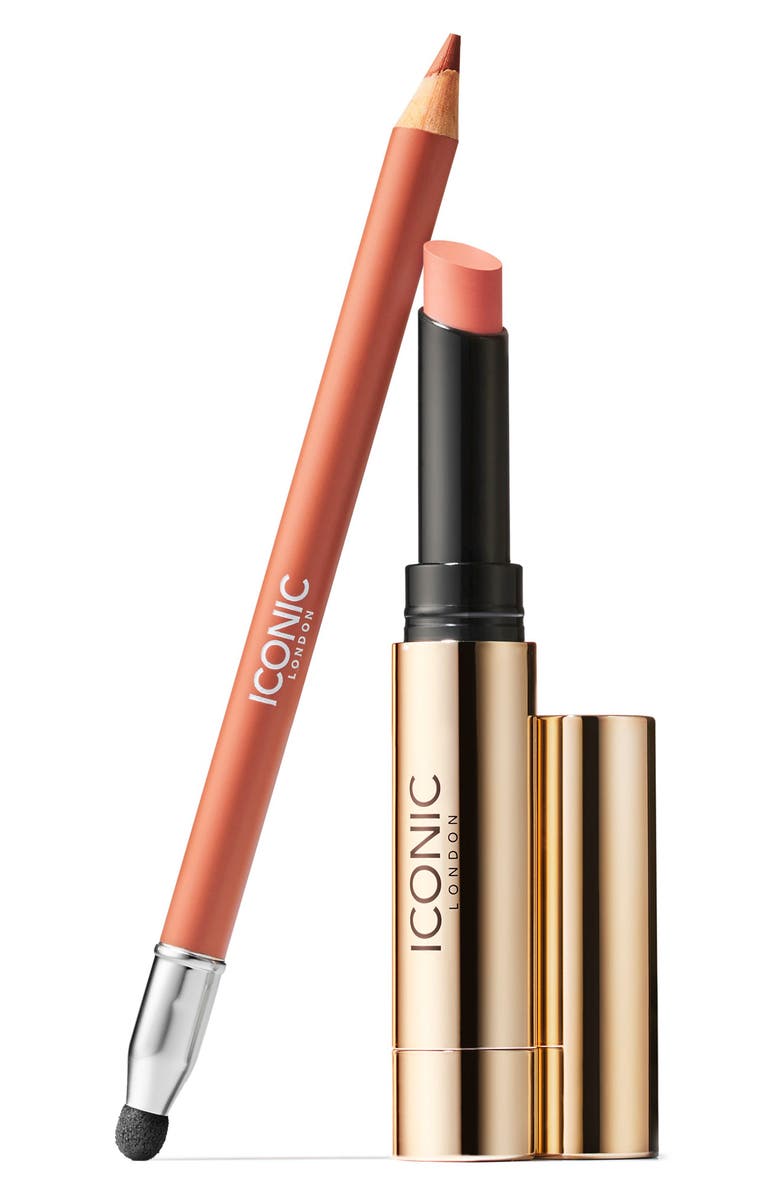 ICONIC LONDON Sealed with a Kiss Lip Liner & Lip Balm Set $52 Value, Alternate, color, 