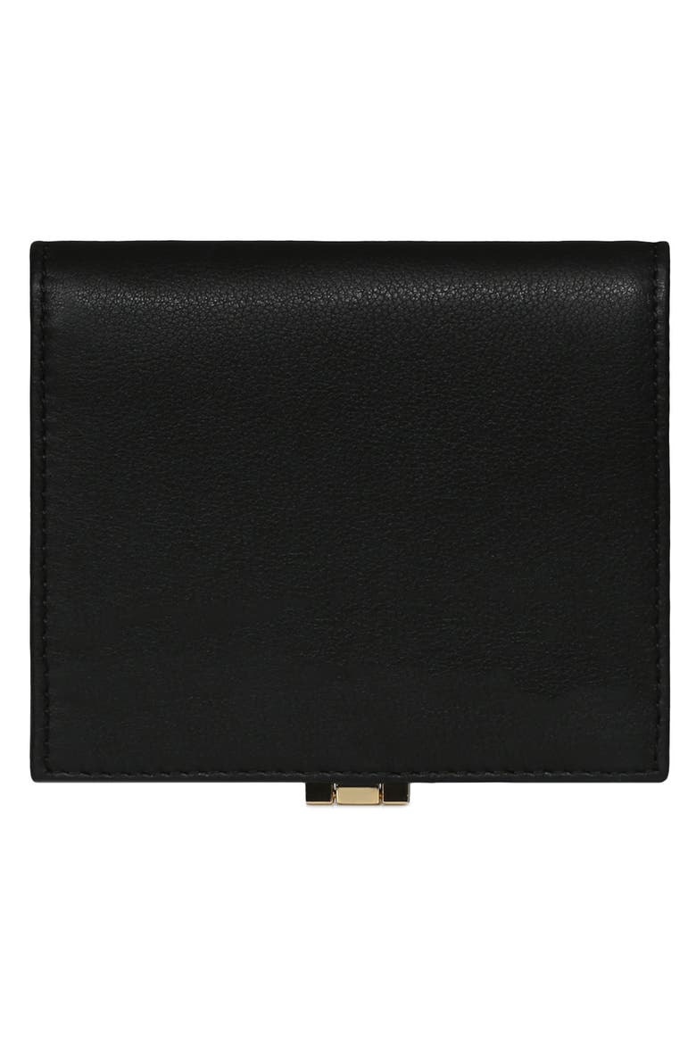 Small Melville Leather Bifold Wallet, Alternate, color, BLACK