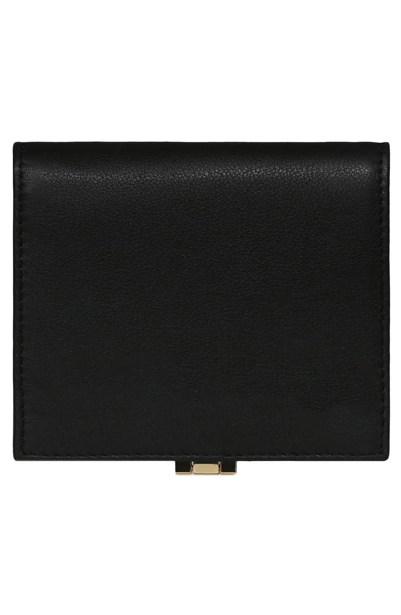 Strathberry Small Melville Leather Bifold Wallet, Alternate, color, Black
