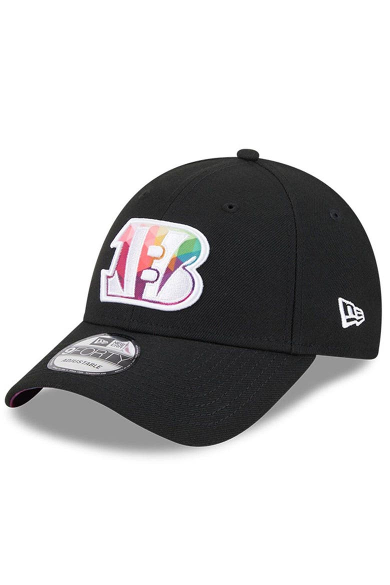 Men's New Era  Black Cincinnati Bengals 2023 NFL Crucial Catch 9FORTY Adjustable Hat, Alternate, color, Black