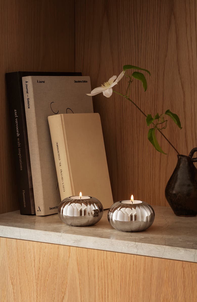 Georg Jensen Bernadotte Set of 2 Tealight Holders, Alternate, color,