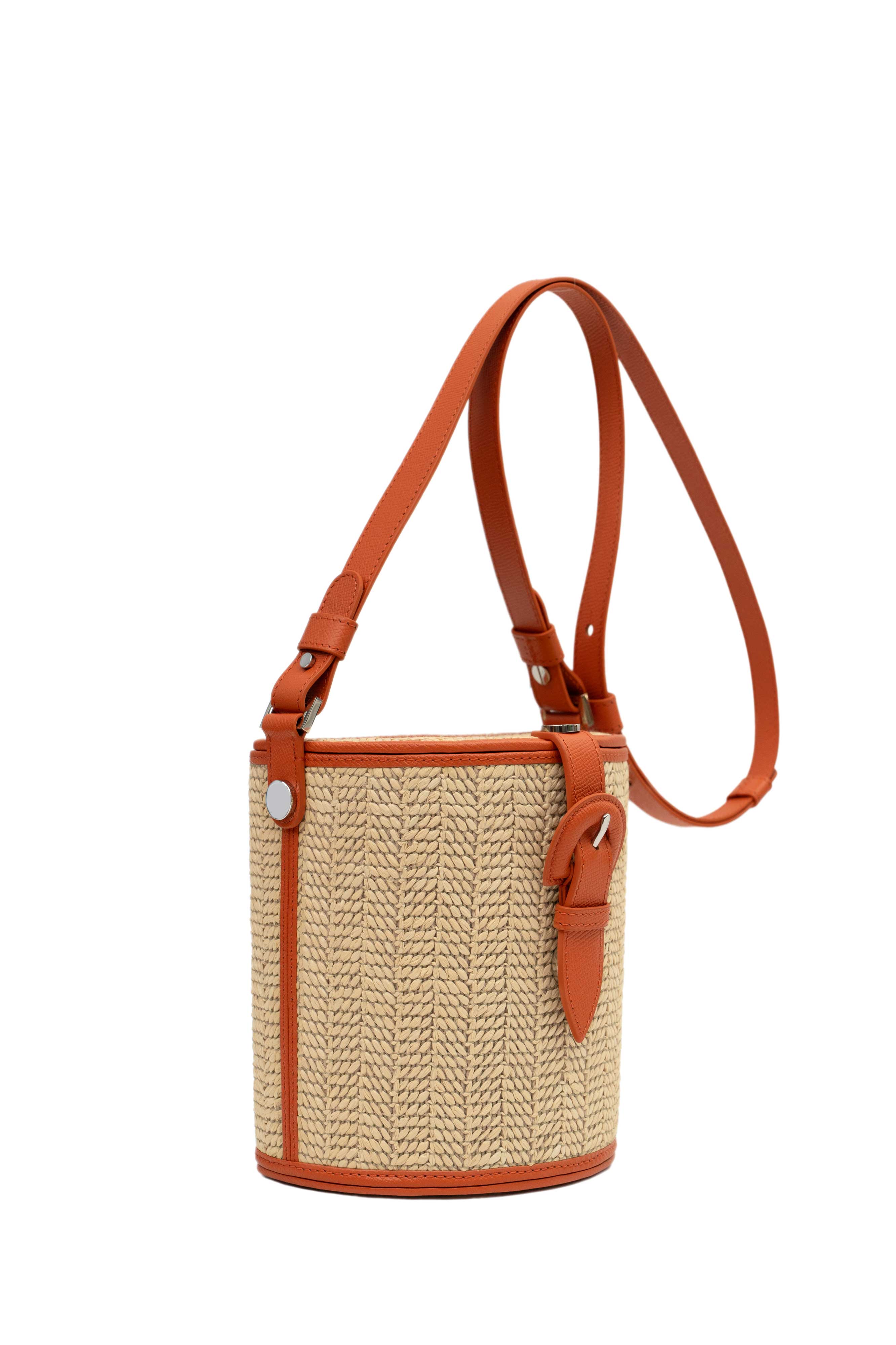 La Parisienne Xbody Raphia, Alternate, color, RAPHIA BEIGE / FLAMME