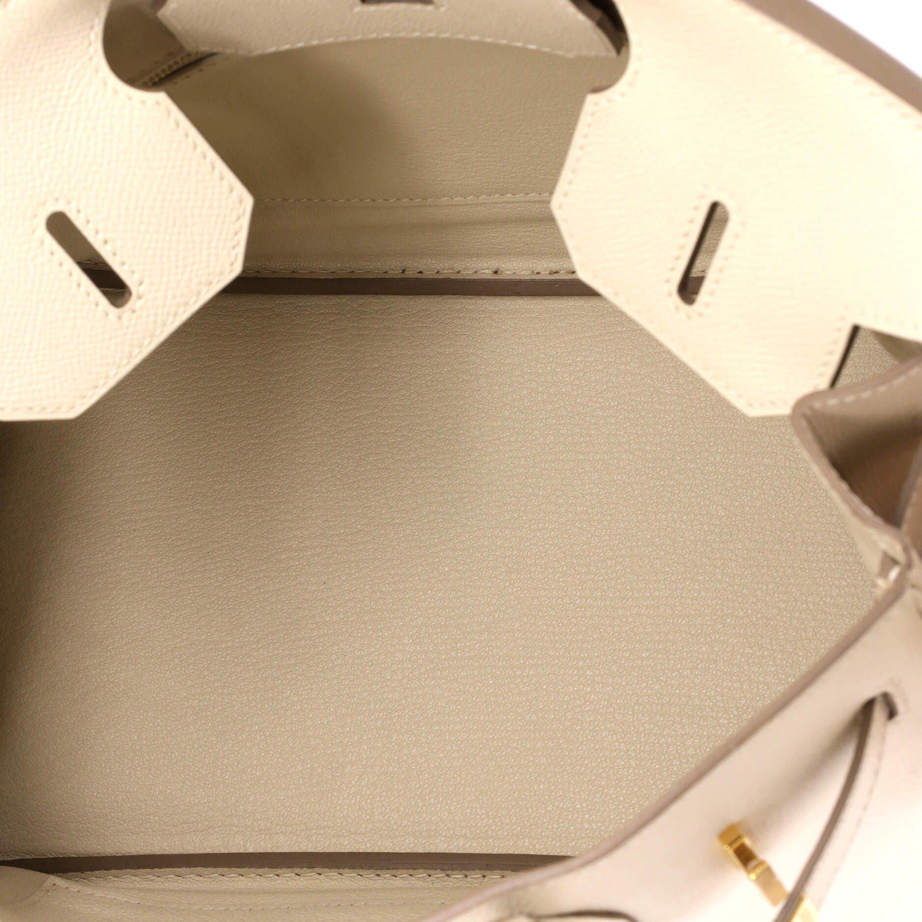 Pre-Owned Hermes Birkin Handbag Light Epsom with Gold Hardware 30, Alternate, color, Craie