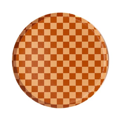 Checkered Dinner Plates