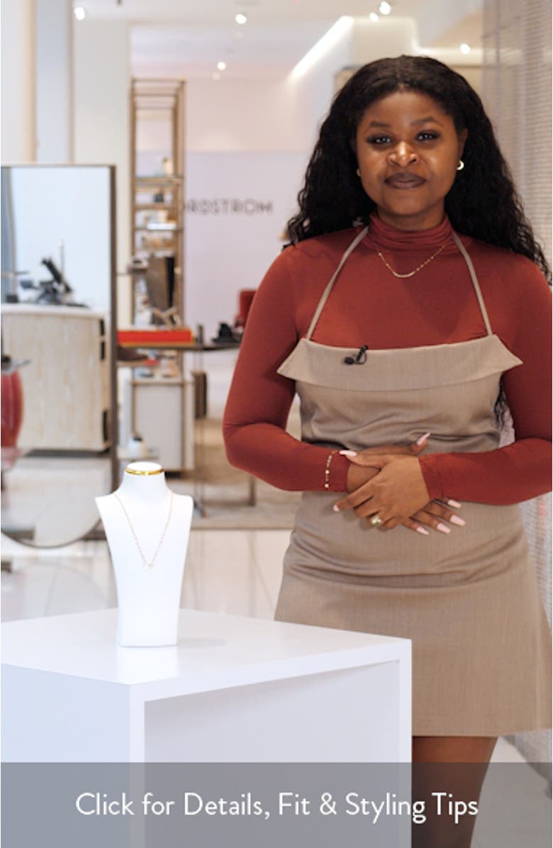 14K Gold Diamond Interlocking Pendant Necklace, sales video thumbnail