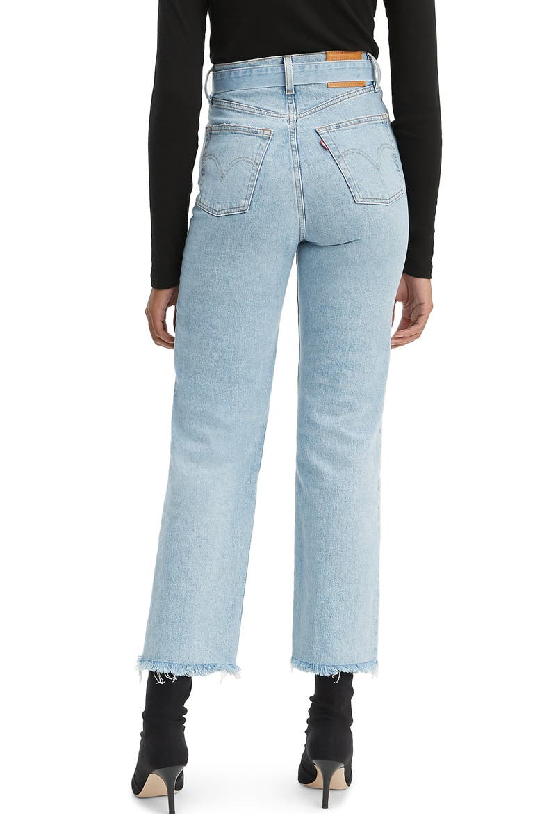 Levi's® Ribcage Super High Waist Ankle Straight Leg Jeans, Alternate, color, GET IT DONE