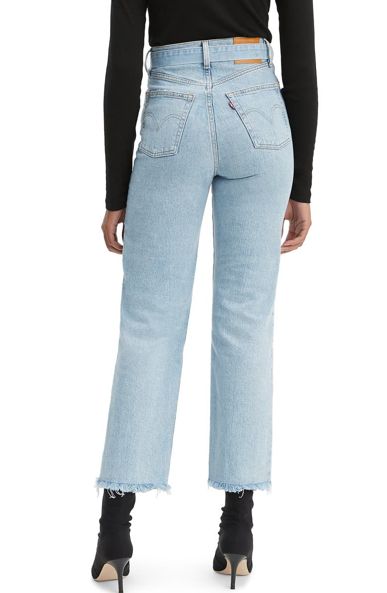 Levi's<sup>®</sup> Ribcage Super High Waist Ankle Straight Leg Jeans, Alternate, color,