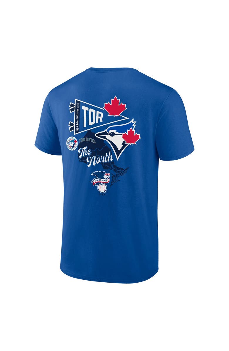FANATICS Men's Fanatics Branded Royal Toronto Blue Jays Split Zone T-Shirt, Alternate, color, Royal