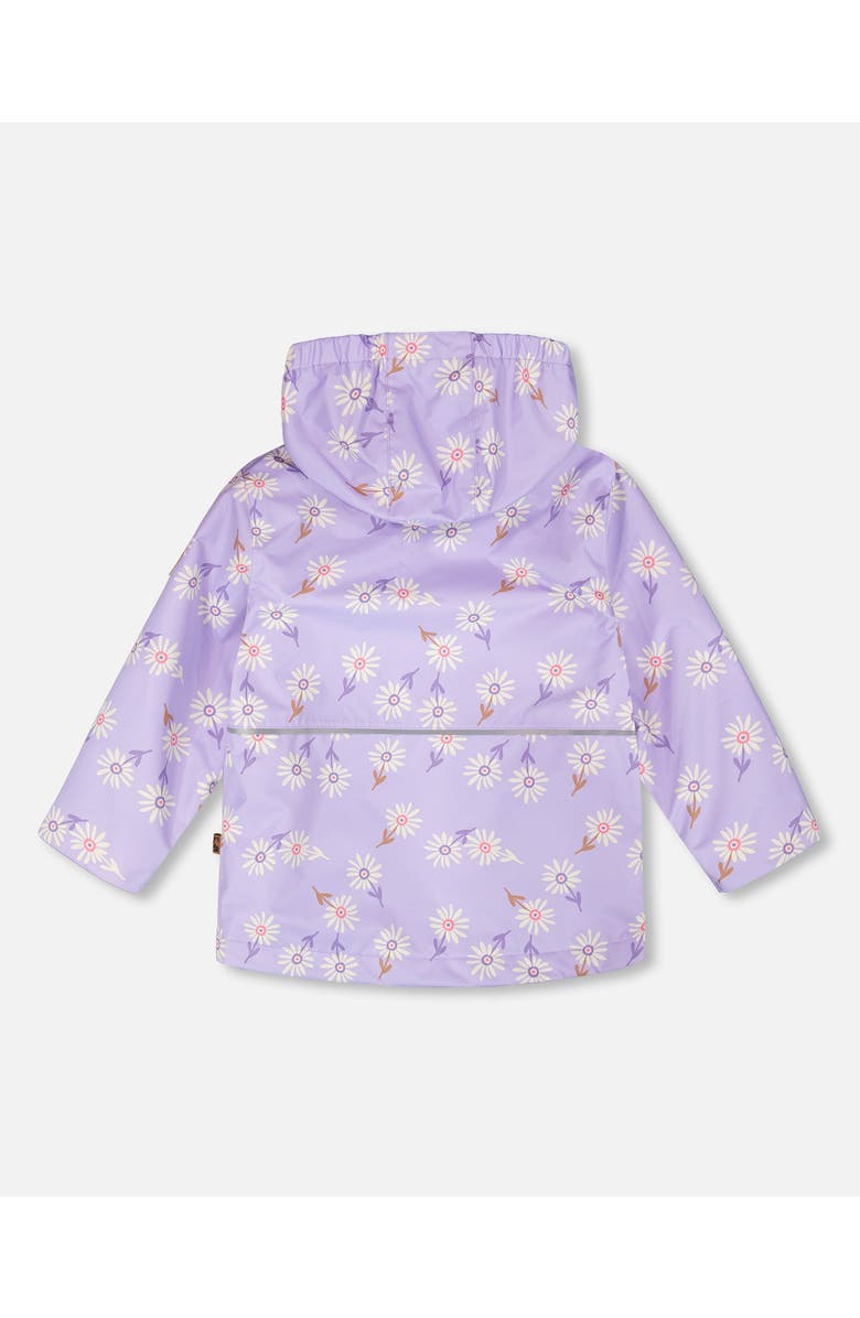Deux par Deux Mid-Season Daisy Jacket, Alternate, color, Purple Printed Daisies