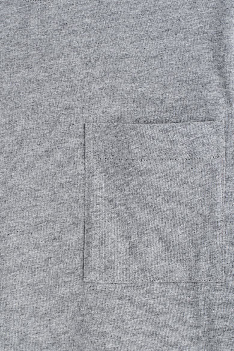 Cotton Long-Sleeved T-Shirt, Alternate, color, GRAY MÉLANGE