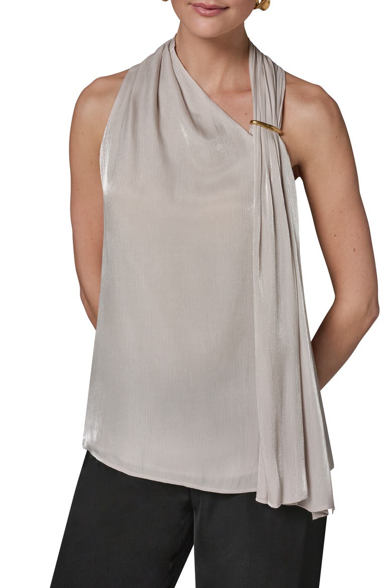 Asymmetric Sleeveless Top, Main, color, TUSCAN GREY