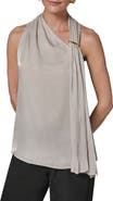 Donna Karan New York Asymmetric Sleeveless Top