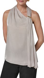 Donna Karan New York Asymmetric Sleeveless Top