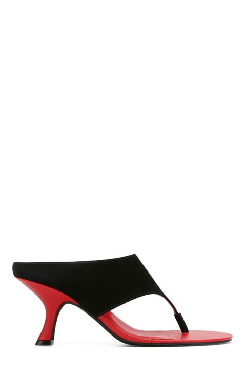 Mercer Black/Red Suede