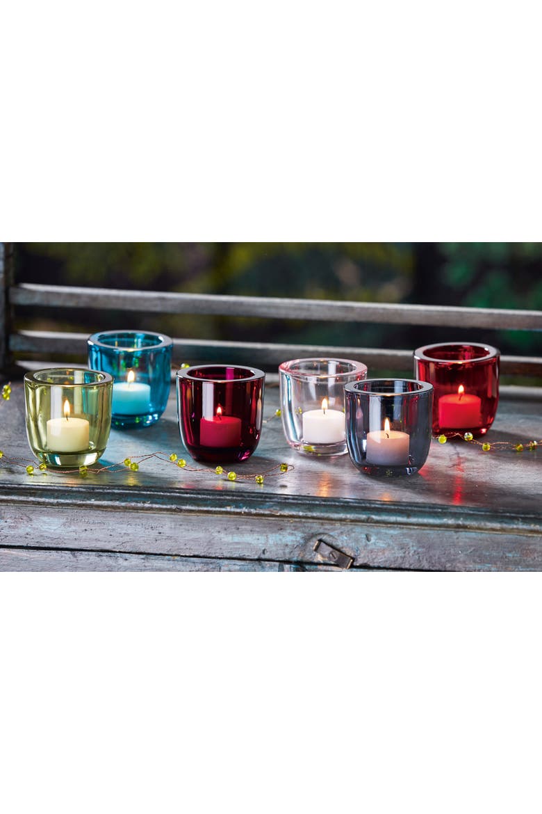 Classic BTealight Holder Glass Candle Holder for Decor, Alternate, color, Pink