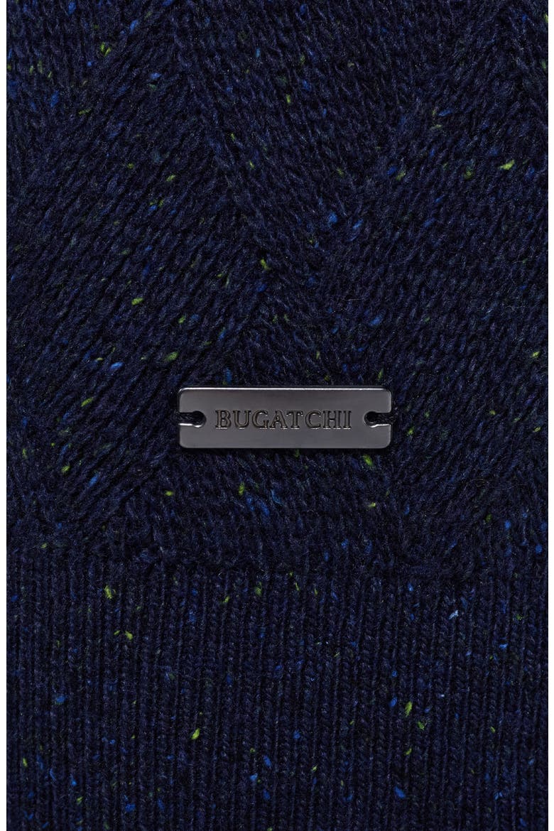 Wool & Cashmere Blend Quarter Zip Sweater, Alternate, color, NAVY