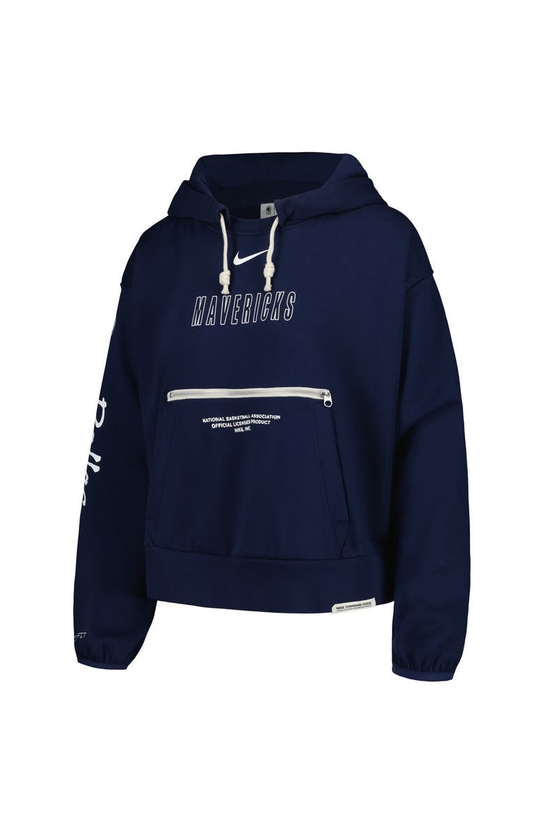 Nike Women's Nike Navy Dallas Mavericks Courtside Standard Issue Performance Pullover Hoodie, Alternate, color, Navy