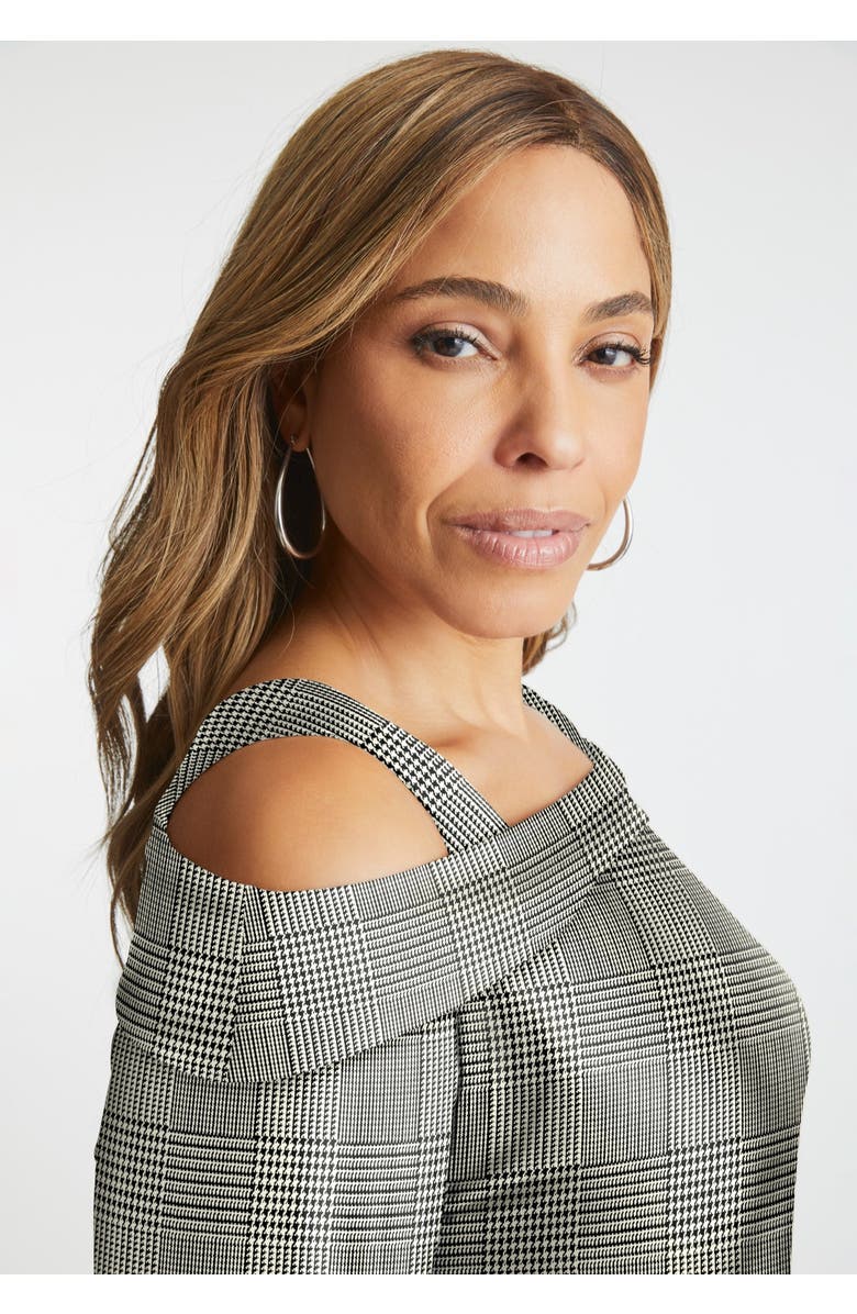 Jessica London Cold Shoulder Top, Alternate, color, 