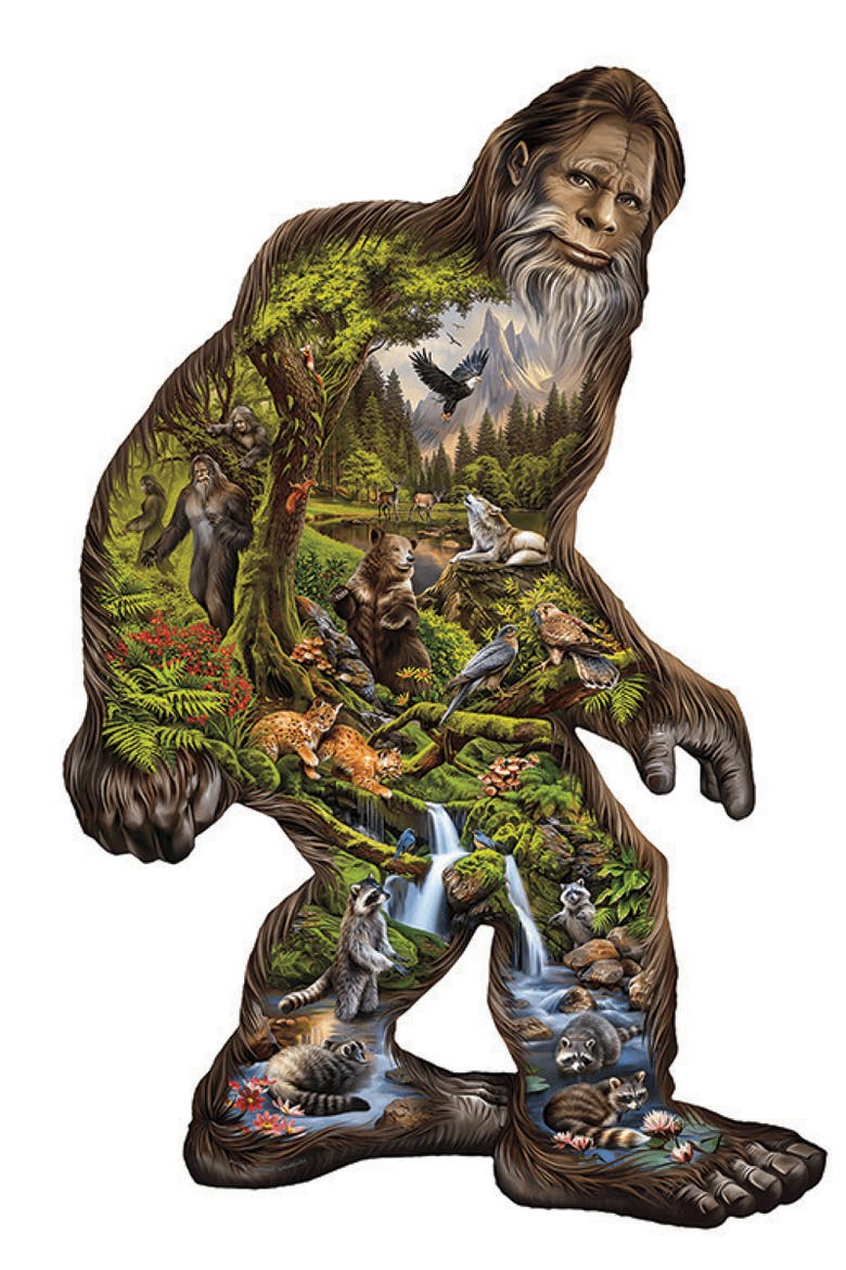 Out of the Forest 850 piece Jigsaw Puzzle for Adults Special Shape, Alternate, color, Multicolor