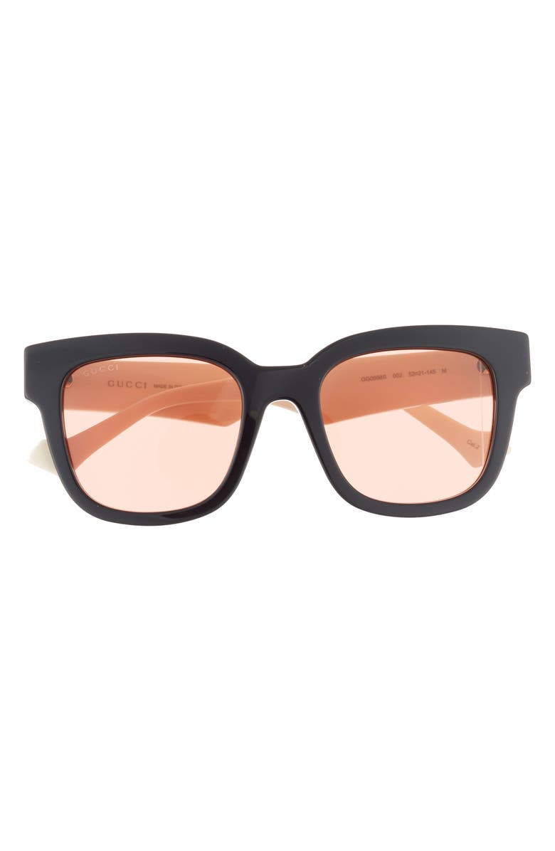 Gucci 52mm Square Sunglasses, Main, color,