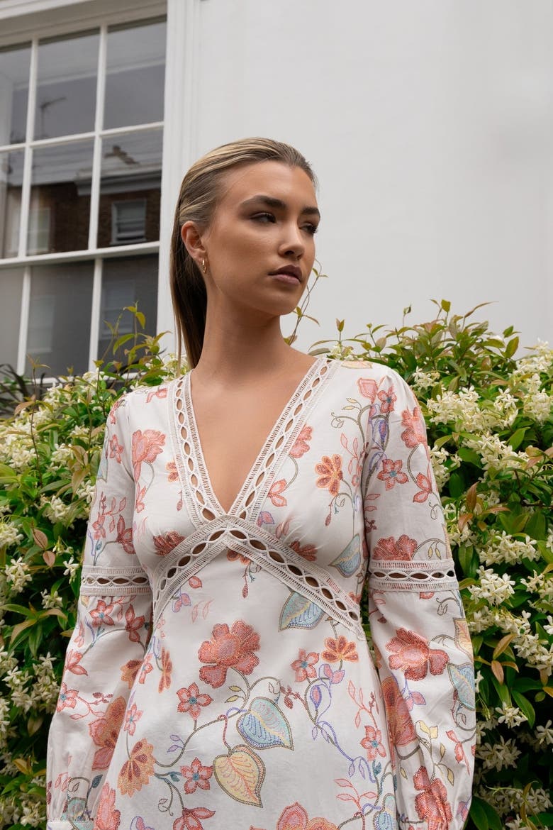 Evelyn Dress, Alternate, color, Blue Floral