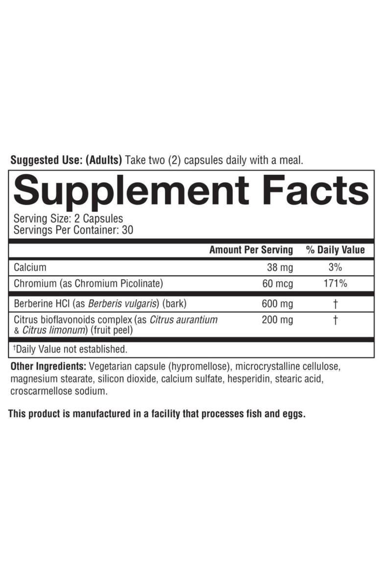 Berberine Daily Sugar Balance Supplement 600mg, Alternate, color, None