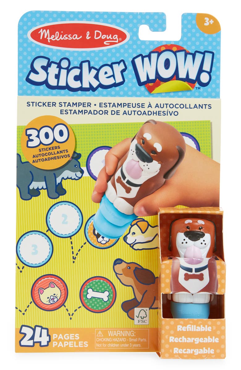 Melissa & Doug Sticker Wow! Cocoa the Dog Kit, Main, color,