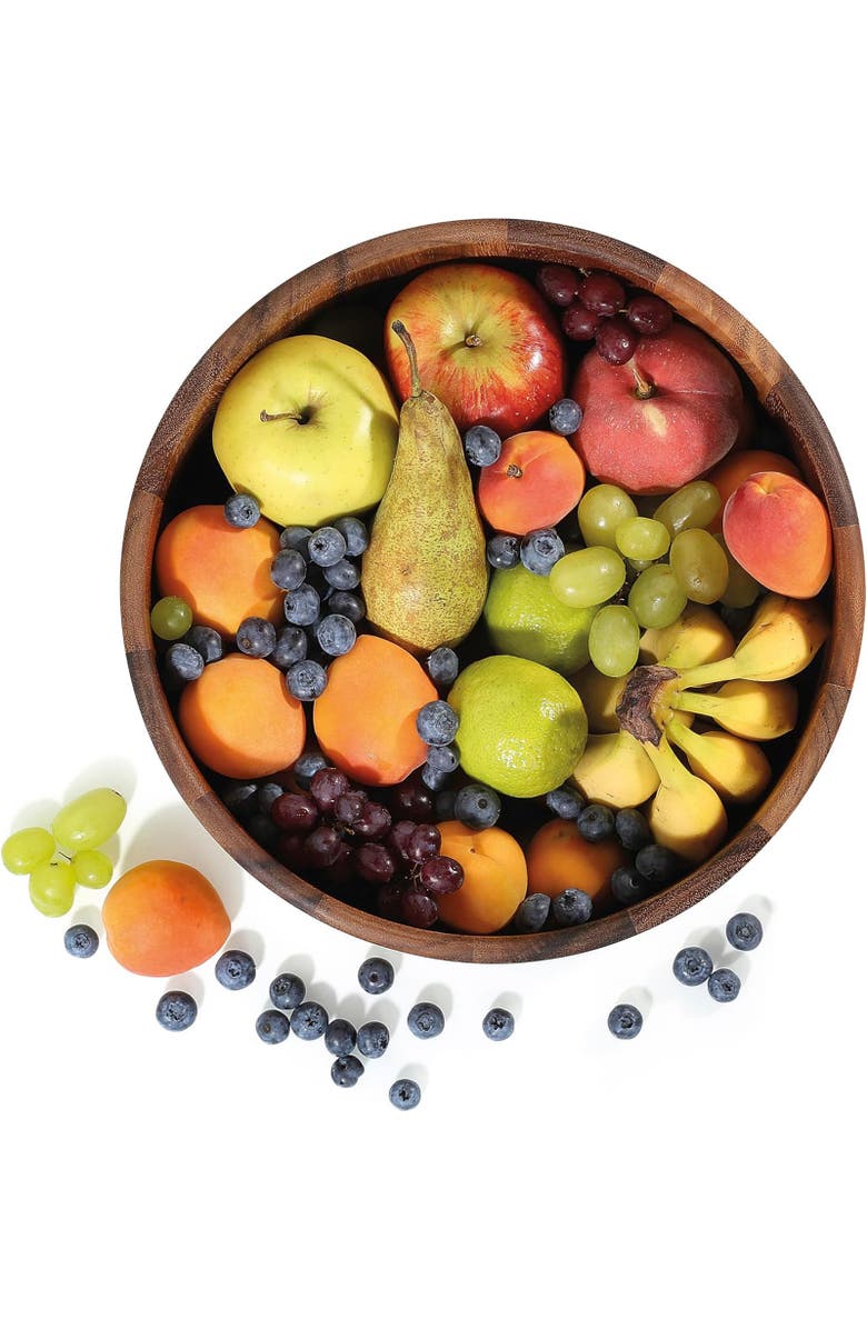 ZASSENHAUS Acacia Wood Salad Serving Bowl, Large, Alternate, color, Brown