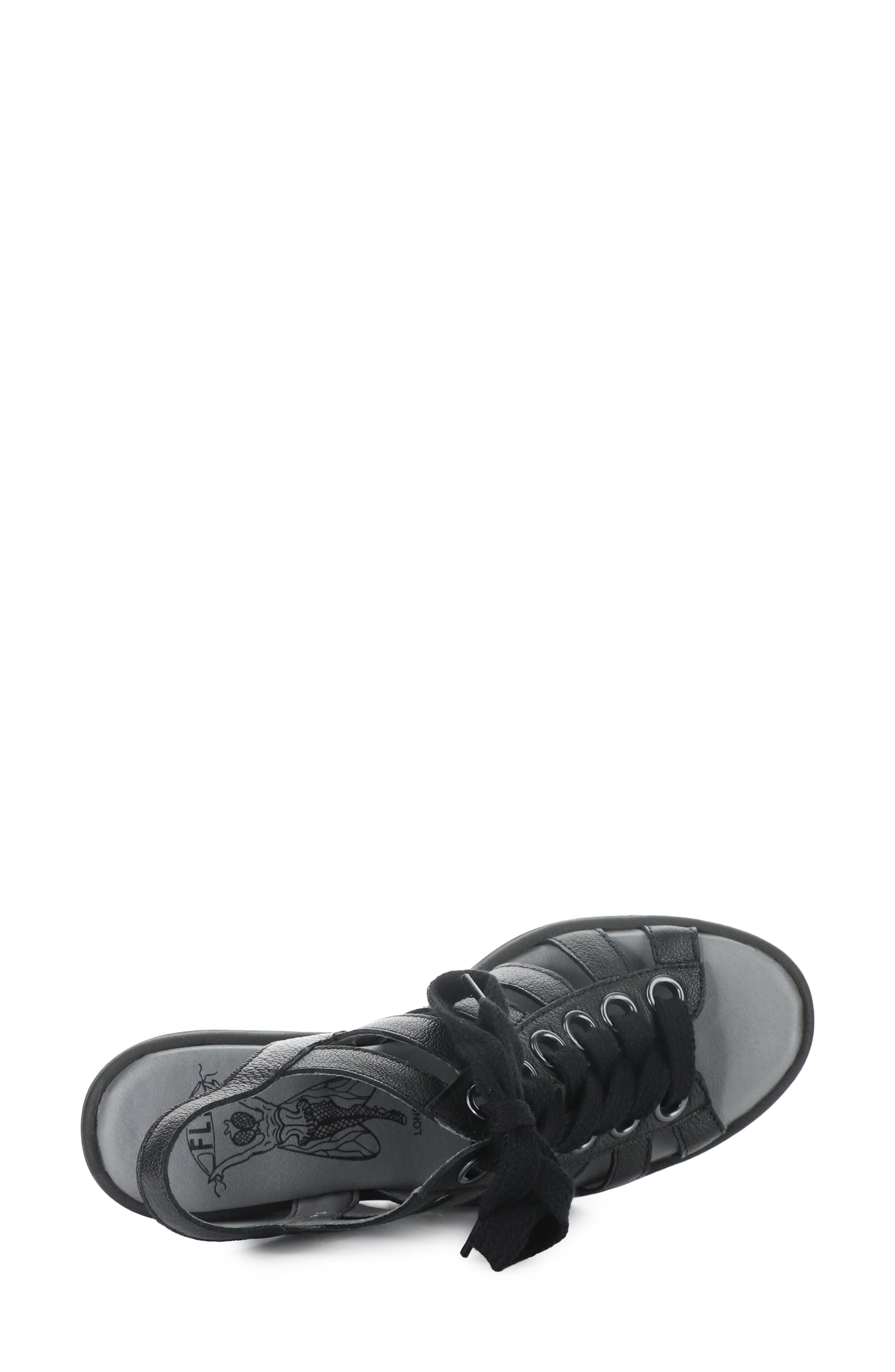 Fly London Litu Strappy Platform Wedge Sandal, Alternate, color, 