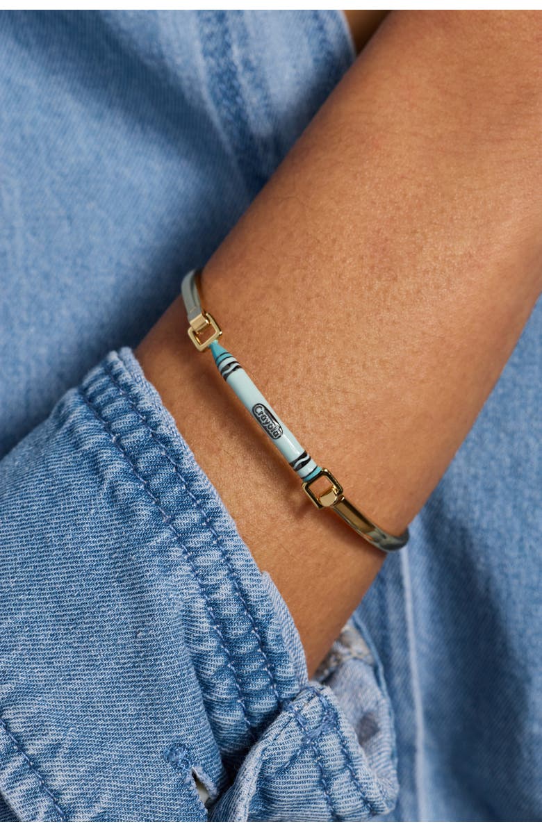 Alex and Ani Crayola Teacher Appreciation Crayon Tension Bangle, Alternate, color, Gold
