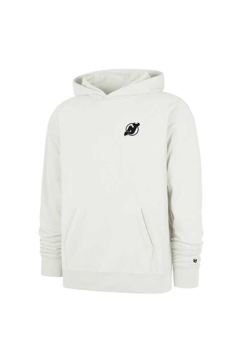 Men's '47  Natural New Jersey Devils Foundation Pullover Hoodie, Alternate, color, Natural