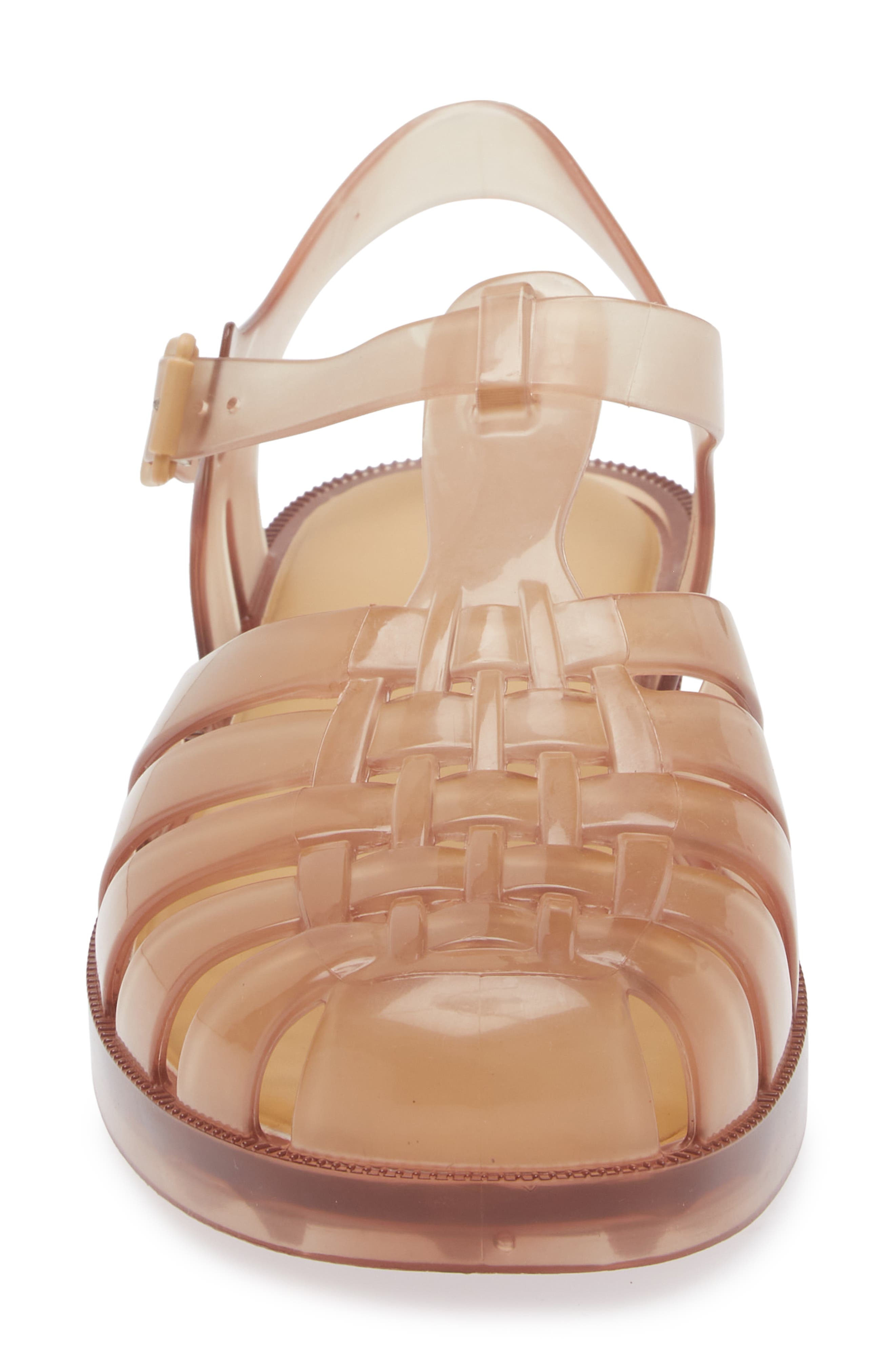 Possession Jelly Fisherman Sandal, Alternate, color, BEIGE GLITTER