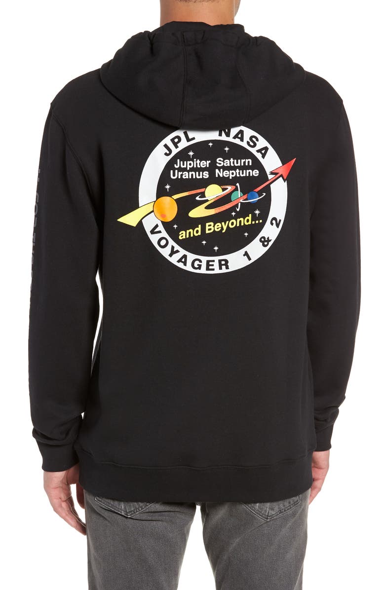 Vans Space Embroidered Hooded Sweatshirt, Alternate, color, 