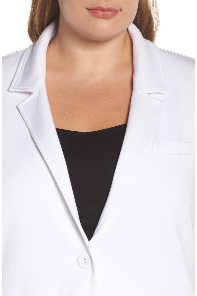 Knit Blazer, Alternate, color, WHITE