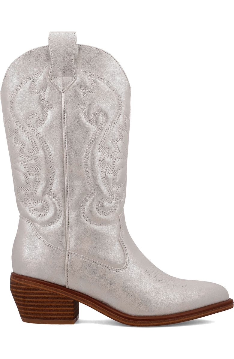 MIA Kelsha Metallic Western Boot, Alternate, color,