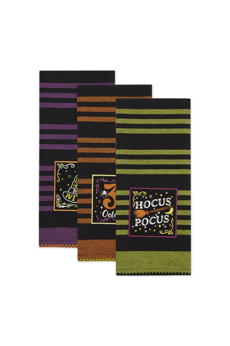 Witchful Thinking Embellished Dishtowel Set/3, Alternate, color, Witchful Thinking