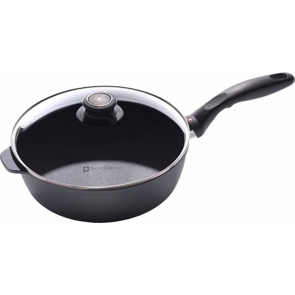 Swiss Diamond 6724c 3.2 Quart Saute Pan With Lid In Black