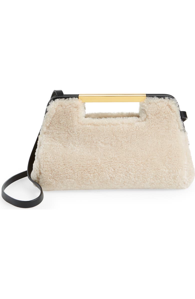 DeMellier Mini Seville Metallic Leather Frame Clutch, Main, color,