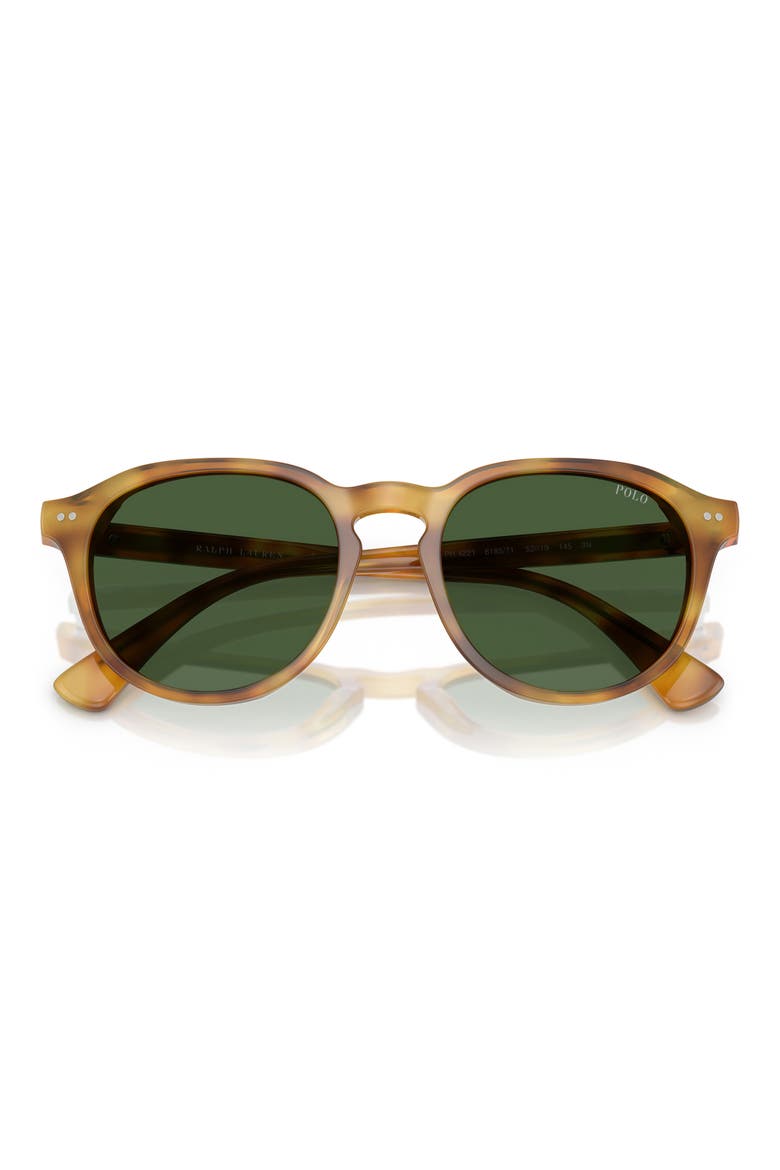 52mm Phantos Sunglasses, Alternate, color, TORTOISE LIGHT BROWN / GREEN