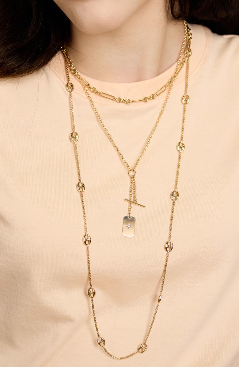 Zoë Chicco 14K Gold Mariner Chain Necklace, Alternate, color, 14K Yellow Gold