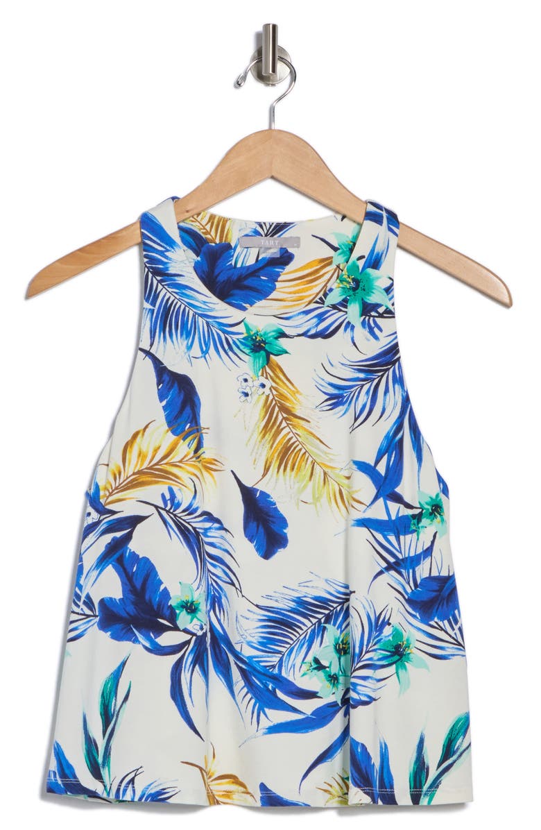 Tart Hallie Racerback Tank, Alternate, color, Tropical Repeat