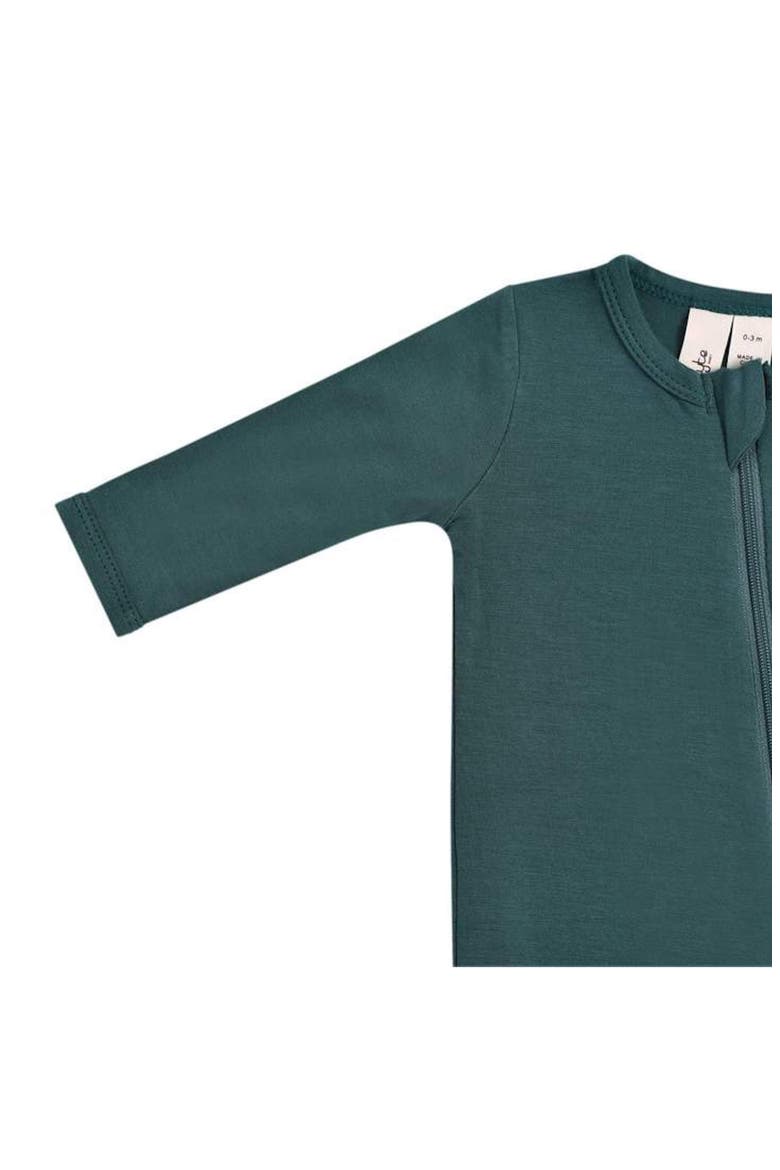 Zip-Up Footie, Alternate, color, EMERALD
