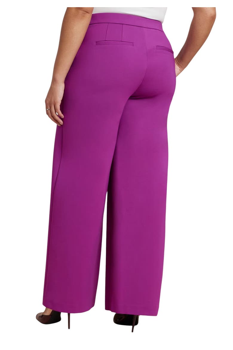 The Ultimate Stretch Wide Leg Work Pant, Alternate, color, HOLLYHOCK